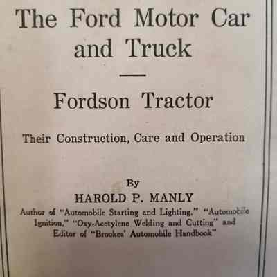 Ford motor car and truck. Fordson tractor