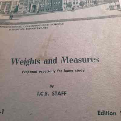 Weights and measures