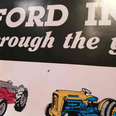 Ford Industrial tractors through the years. Poster