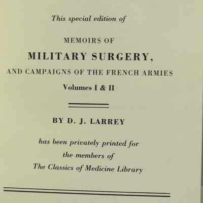 Memoirs of military surgery, and campaigns of the French armies