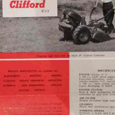 Cultivate the Clifford. Clifford cultivator mark IV