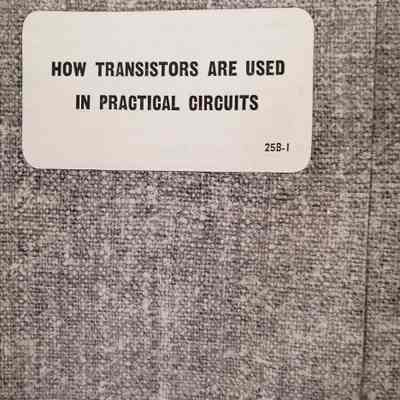 How transisters are used in practical circuits
