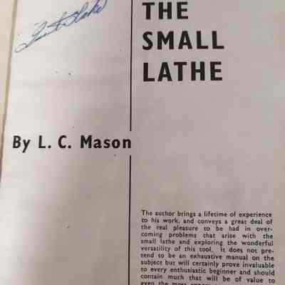Using the small lathe