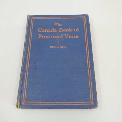 English, Poetry - The Canada Book of Prose and Verse book 1