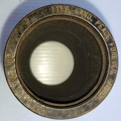 Cylinder Record, Bakelite - Peace Forever - Indestructible Military Band - 1909 - Indestructible 1118