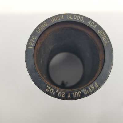 Cylinder Record, Bakelite - Irish Blood - Ada Jones - 1910 - Indestructible Records 1276