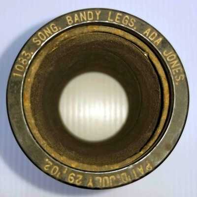 Cylinder Record, Bakelite - Bandy Legs - Ada Jones - 1909 - Indestructible 1083 - Vaudeville