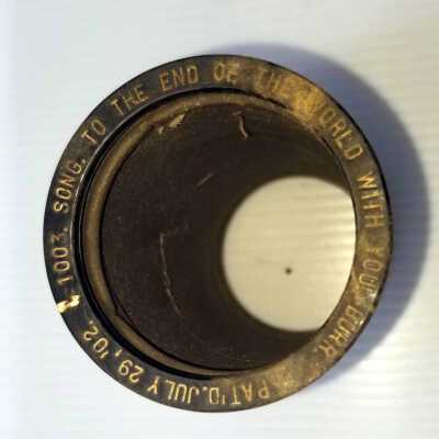 Cylinder Record, Bakelite - To The End Of The World With You - Burr - 1909 - Indestructible 1003 - Pop