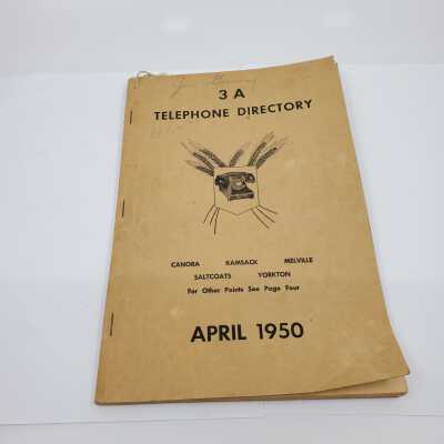 Telephone Directory, Saskatchewan Community, 1950