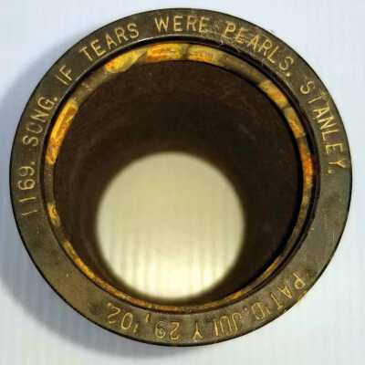 Cylinder Record, Bakelite - If Tears Were Pearls - Frank C. Stanley - 1909 - Indestructible 1169