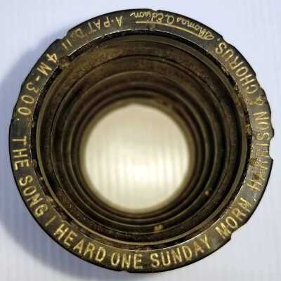 Cylinder Record, Wax - The Song I Heard One Sunday Morn - Harrison & Chorus - 1909 - Edison 4m300