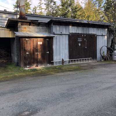 The Michell Building: Side view showing
Boiler house, paint locker and foundry