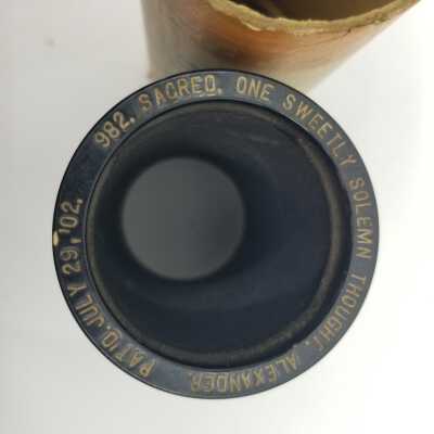 Cylinder Record, Bakelite - One Sweetly Solemn Thought - John Alexander - 1909 - Indestructible 982