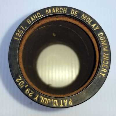 Cylinder Record, Bakelite - March De Molay Commandery - Indestructible Military Band - 1910 - Indestructible 1257 - Classical