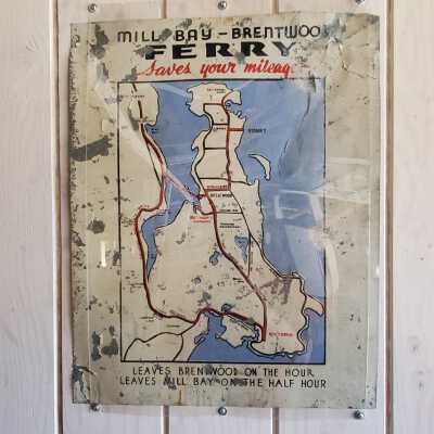Sign - Mill Bay Ferry Route