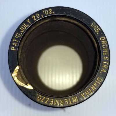 Cylinder Record, Bakelite - Diantha Intermezzo - Columbia Orchestra - 1909 - Columbia 965 - Classical