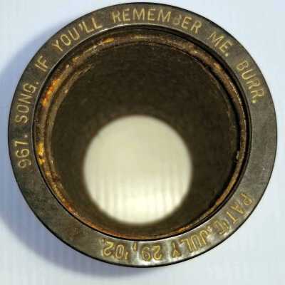 Cylinder Record, Bakelite - If You'll Remember Me - Henry Burr - 1909 - Indestructible 967