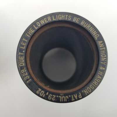 Cylinder Record, Bakelite - Let The Lower Lights Be Burning - Harry Anthony - 1910 - Indestructible 1329