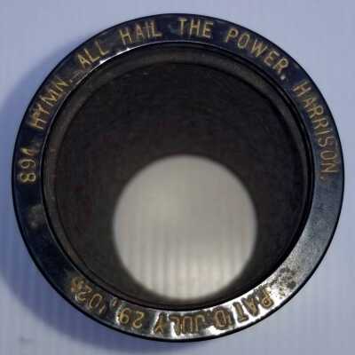 Cylinder Record, Bakelite - All Hail The Power - James F. Harrison - 1908 - Indestructible 894 - Religious