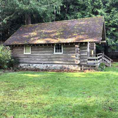 The Log Cabin: Side view