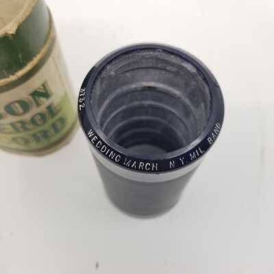 Cylinder Record, Bakelite - Wedding March - New York Military Band - 1919 - Edison 3732