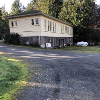 The Saanich Schoolhouse 1912: Rear view