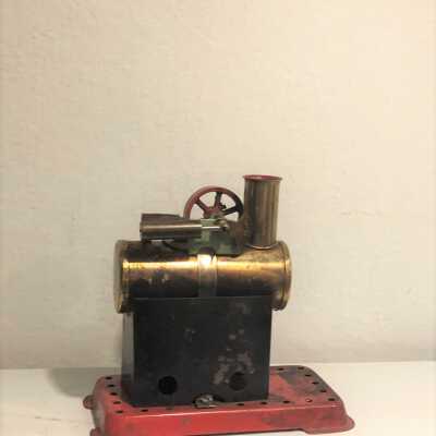 Mamod toy stationary steam engine and boiler