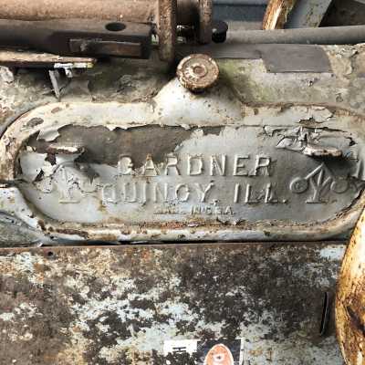 Gardner Steam Engine: Name Plate
