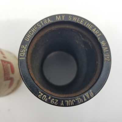 Cylinder Record, Bakelite - My Sweetheart - Columbia Orchestra - 1909 - Columbia 1052