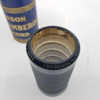 Cylinder Record, Bakelite - Wilhelmina Waltzes - American Symphony Orchestra - 1917 - Edison 3336