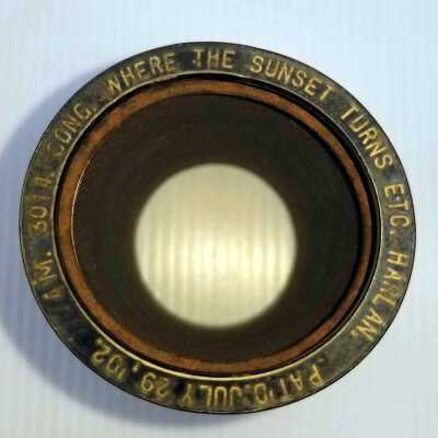 Cylinder Record, Bakelite - Where The Sunset Turns The Ocean's Blue To Gold - Byron G. Harlan - 1910 - Indestructible 4m 3014