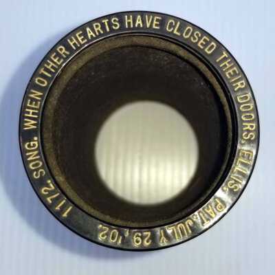 Cylinder Record, Bakelite - When Other Hearts Have Closed Their Doors - Harry A. Ellis - 1909 - Indestructible 1172 - Pop