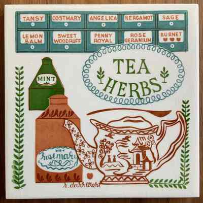 Tile: Herbs, Tea Herbs T-13