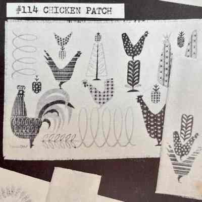 Placemat: Chicken Patch 114, Mustard
