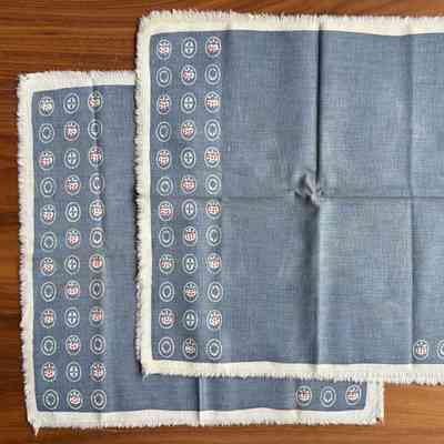 Placemat, Napkin: Square Dance 109, Blue