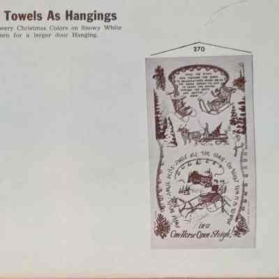 Jingle Bells 270 wallhanging, right.: From “Country Prints by Robert Darr Wert and Neighbors”, c.1966. Image: Clark Peramo