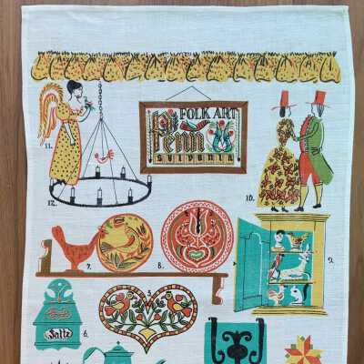Unauthorized reproduction with brighter colors by Town & Country Linen Corporation.: PKM collection.