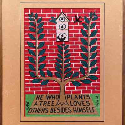 Notecard, Matted Greetings: Plant A Tree 350-18