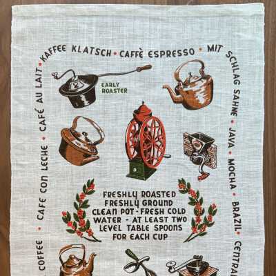 Towel, Wallhanging: Good Coffee (TK)