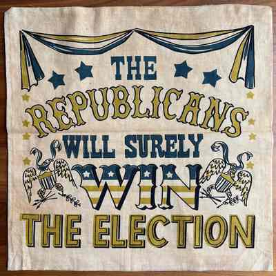 Republican side of the pillow cover.