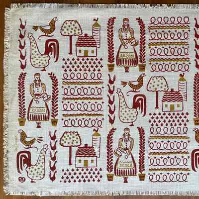 Placemat: Farmyard 120, Rust