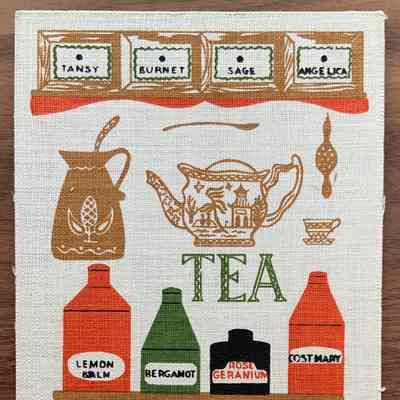 Print: Tea Herbs 612-8