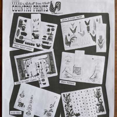 Tole 102, bottom left corner.: From “Mat Sets by Robert Darr Wert/Country Prints”, p.1, c.1960.