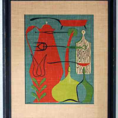 Early Cooking 1012-5 is a pair with Bird In Heart 1012-6; see “Framed Prints and Mounted Prints” entries.: Image: InsideMyHideaway.blogspot.com