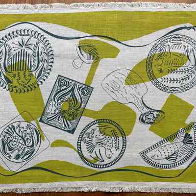 Buttermold 117 placemat.: Collection of Sara Leeper.