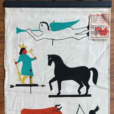 Wallhanging, Scroll: Weathervane, Animals 229