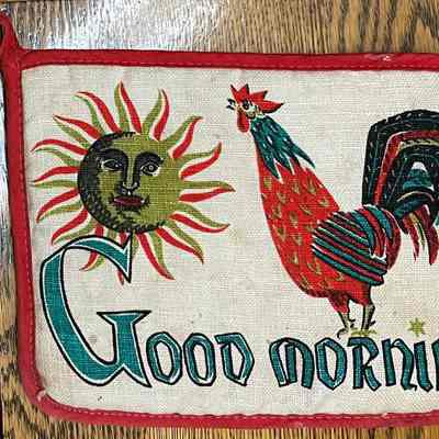 Kitchen, Potholder: Good Morning 26