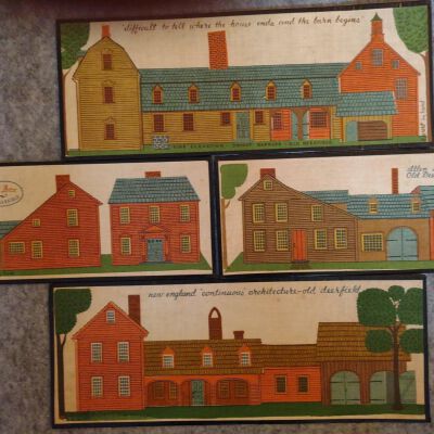 Four Deerfield House prints.