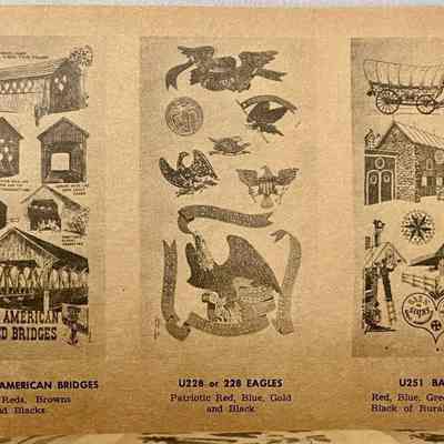 Barn Hex U251, right.: From “Country Prints by Robert Darr Wert and Neighbors”, c.1963. Image: Michael J. Dawson.