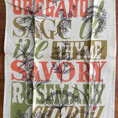 Herbs 280 strike-off with finished edges.: Collection of Sara Leeper.